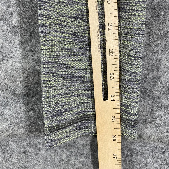 Lululemon Wunder Under Crop Leggings 4 Green Space Dye Mid Rise Knit - Picture 12 of 13